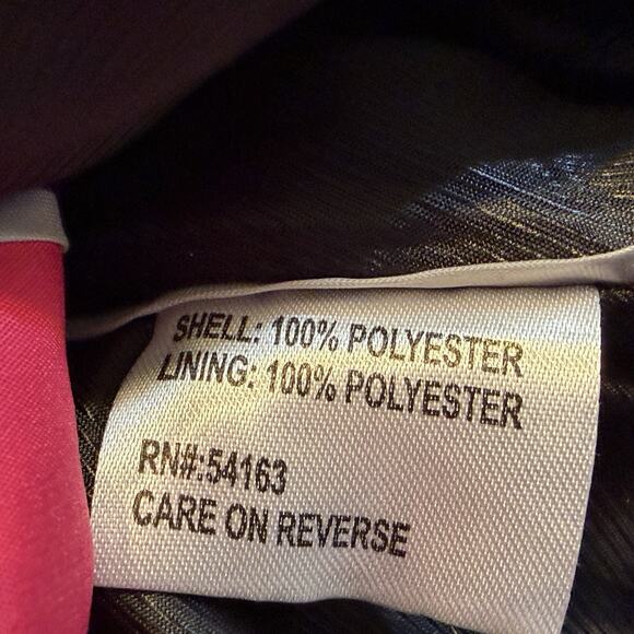 Calvin Klein Trench Coat Womens Size Medium Hot Pink Belted Double Breasted NEW - Picture 8 of 12